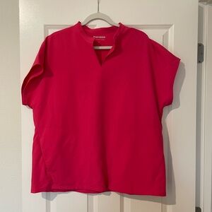 Mandala Hot Pink Scrub Top